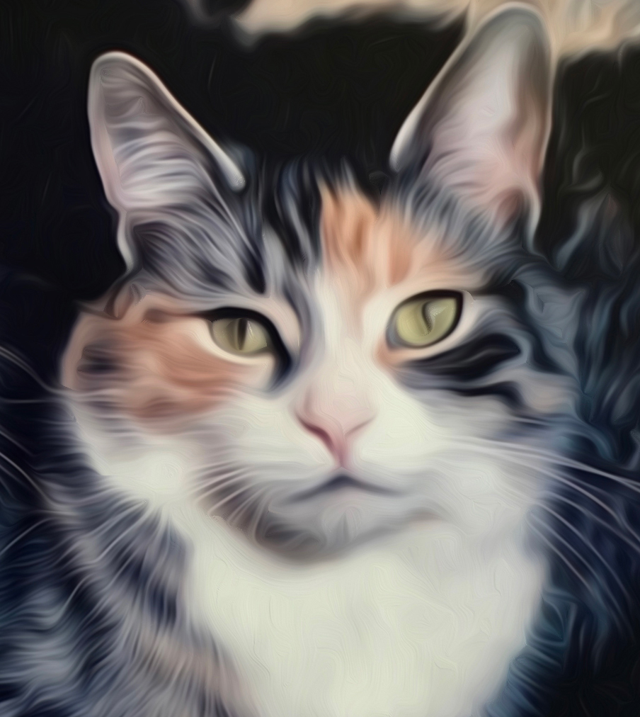 calico oil painting